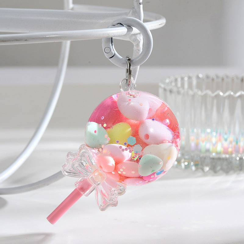 Wholesale Maca Dice Lollipop Into Oil Acrylic Keychains